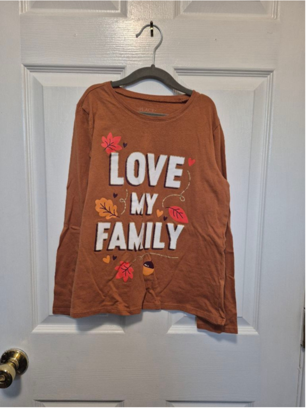 Girls The Children's Place Brown Long Sleeve Tee Size 10